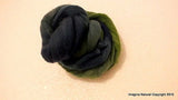 50g Blue Multicolour Roving Corriedale Wool Handmade Spinning Felting Araucania - Imagina Natural