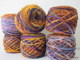 100% Pure Chilean Wool Yarn handmade 100g knitting Purple Yellow Beige Araucania