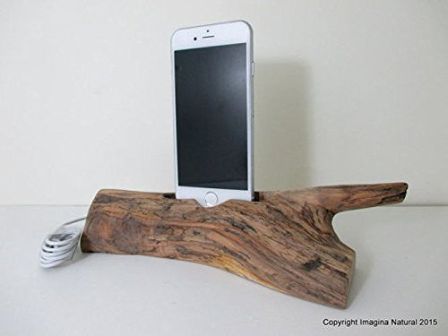 iPhone or Cellphone Driftwood Stand Wooden iPhone Docking Station Reclaimed  Drift Wood iPhone Dock Wooden iPhone Cable holder Iphone 3 4 5 6
