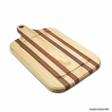 Raulí and Pine Serving Board 45 × 25 cm, Handmade in Chile, Beeswax Finish