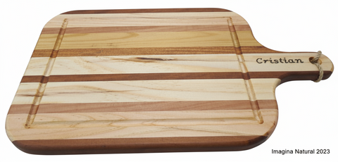 Native Chilean Raulí & Pine Serving Board — Handmade in Chile, Beeswax-Sealed