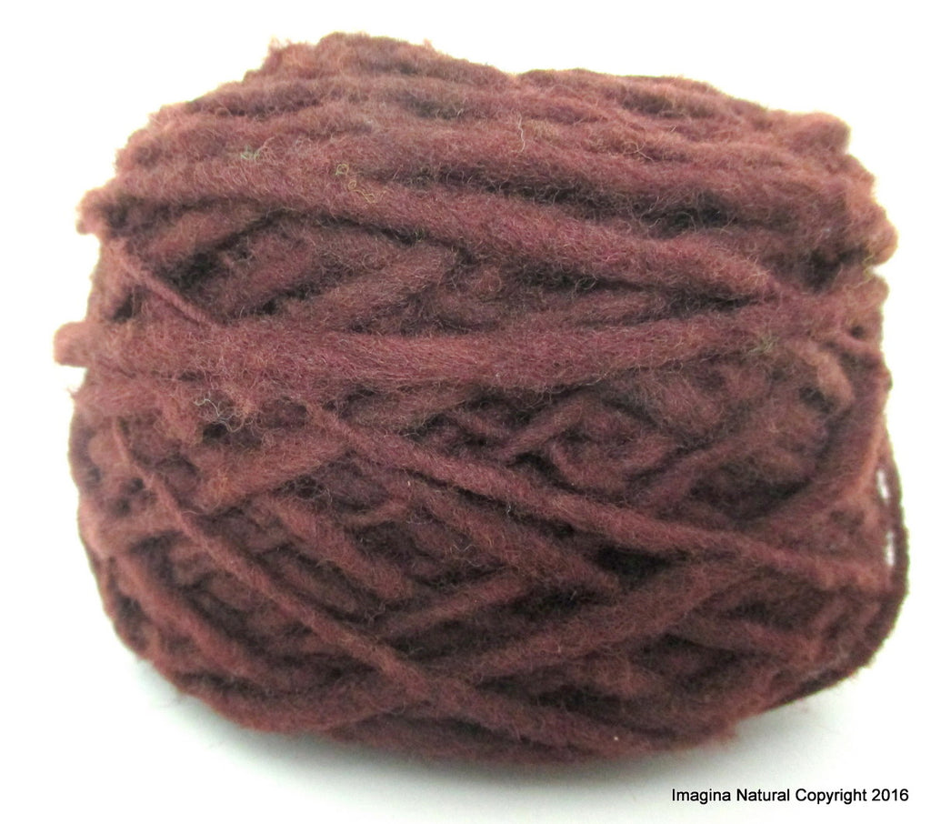 Organic Natural Hawthorn Colour, Hand Spun, Pure Handmade Wool, Non Toxic, Hand Painted, Non intensively Farmed. Brown Plant Colour