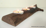 Free Shipping Beautiful New Handmade oak Driftwood Tea light Candle Holder Made