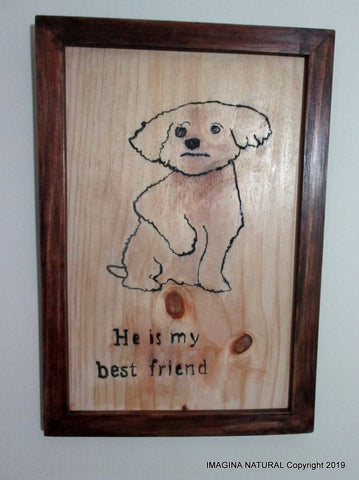 Free shipping personalizad framed names or figures engraving wooden sign