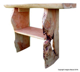Side Table Cypress Handmade Slab Table - Log Rustic Chilean - Free International Shipping - Imagina Natural
