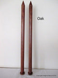 Jumbo Giant Thickness Chile Oak Knitting Needles Chunky Custom 40mm wide x 25cm - Imagina Natural