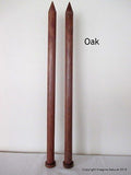 Jumbo Giant Thickness Chile Oak Knitting Needles Chunky Custom 30mm wide x 60cm
