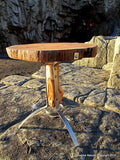 Unique Reclaimed Wood Driftwood Rustic Slab Coffee Table Art handmade Iron Base - Imagina Natural