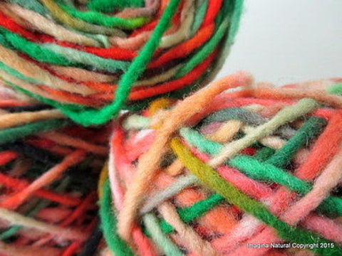 100% Pure Natural Chilean Wool Yarn, Handmade Knitting Hand Dyed Skein –  Imagina Natural