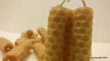3 Natural Beeswax Candles - Mini Candle - Chilean Bees Wax Small natural Scented