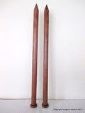 Jumbo Giant Thickness Chile Oak Knitting Needles Chunky Custom 40mm wide x 25cm - Imagina Natural