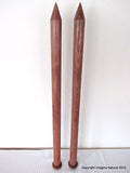 Jumbo Giant Thickness Chile Oak Knitting Needles Chunky Custom 40mm wide x 25cm - Imagina Natural