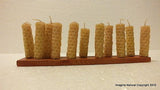 3 Natural Beeswax Candles - Mini Candle - Chilean Bees Wax Small natural Scented - Imagina Natural