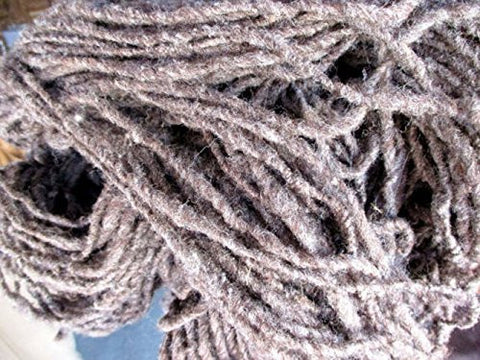 Hand Spun, Undyed, Non treated, 1 kg Pure Chilean Araucana Wool Knitting Yarn Handmade - Natural White Black Brown Beige - No Added colour - Imagina Natural